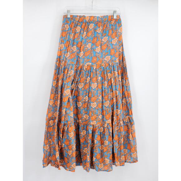 Sundry Saanvi Floral Skirt Tiered Size Small - Picture 2 of 6